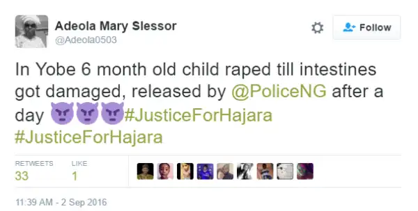 6-Month-Old Baby Raped Till Intestines Got Destroyed In Yobe; Rapist Out On Bail